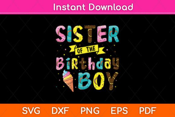 Sister of the Birthday Boy Ice Cream Design Review