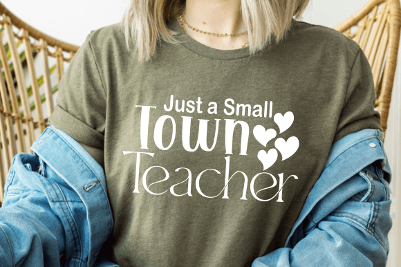 Small Town Teacher: A Cozy Emblem for Personalized Gifts